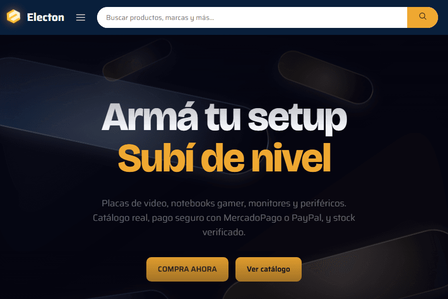 Captura del proyecto Electon